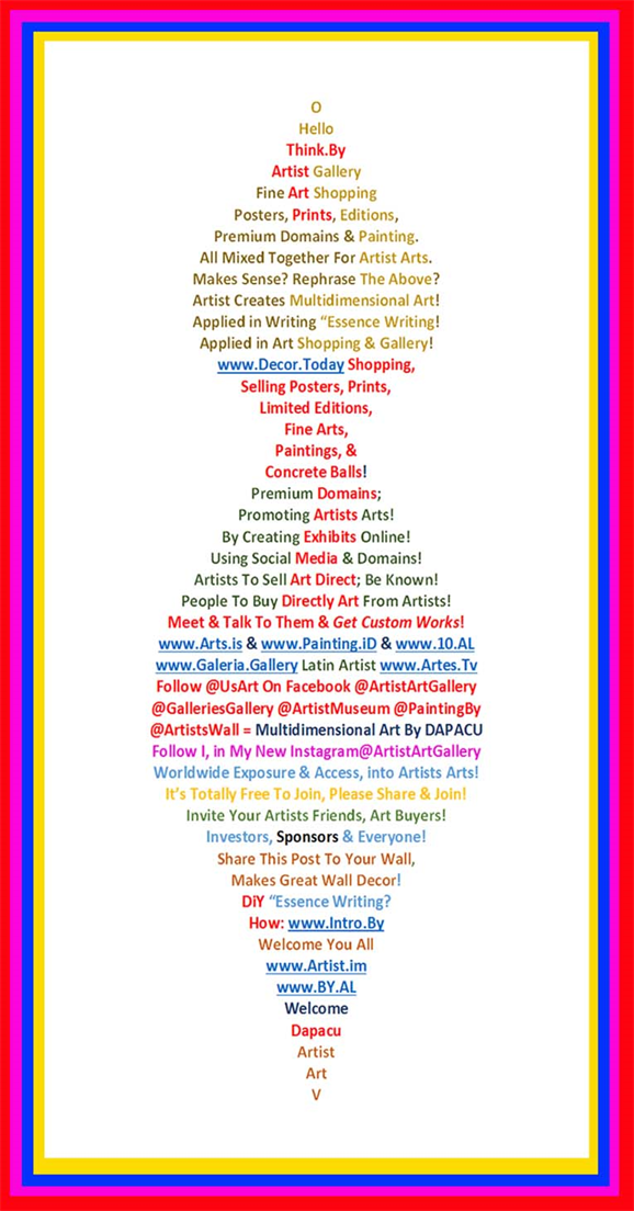 Visual Art Gallery Essence Writing By Dapacu Artist